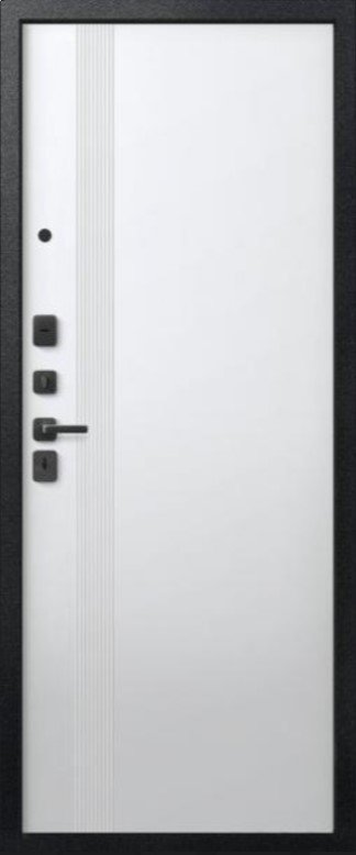 Товар Дверь V-17 Черный муар + Кашемир графит - Кашемир белый DIS007356