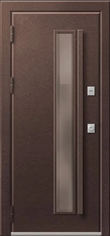 Товар Дверь Термо Premium 4 Шоколад Муар - Кашемир Грей мех.защелка DIS007387